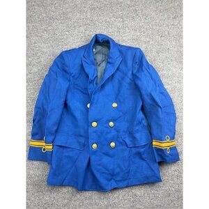 Uniforms By Fechheimer Jacket 21B Blue Gold Marching Band Double Breasted Blazer